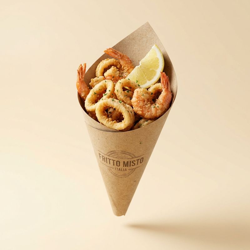 Frittura di gamberi e calamari